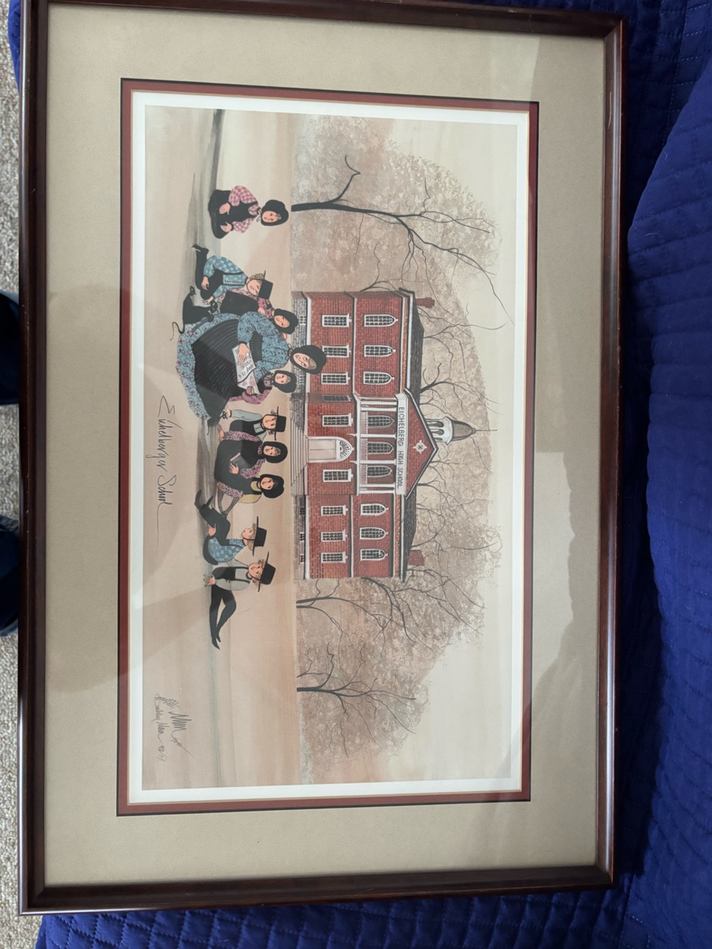 P Buckley Moss Signed Numbered Framed
“Eichelberg School”